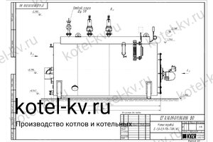 Чертеж газового парового котла Е 0.9 0.9